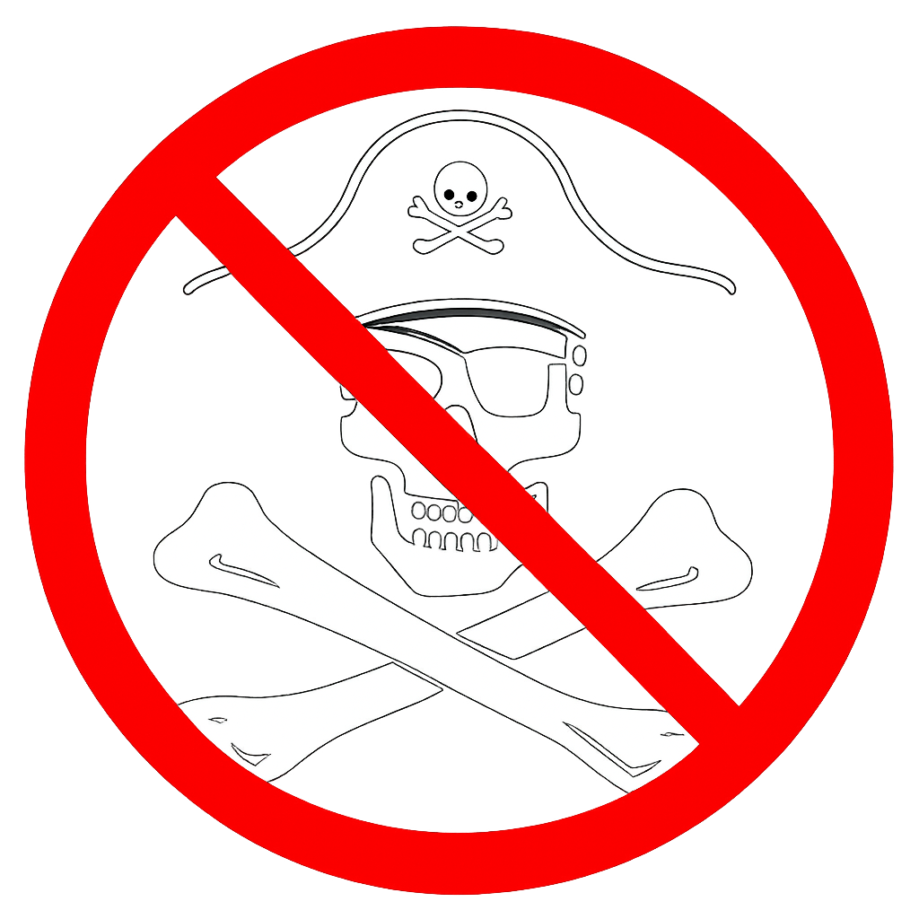 Diga não à pirataria